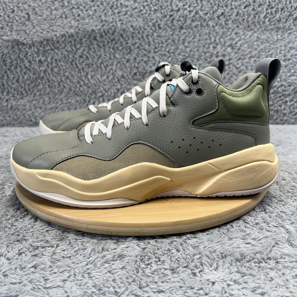 Brandblack Villain Shoes Mens Size 11 Gray Green Leather Sneakers M777BB New